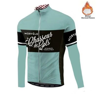Maillot de Ciclismo de manga larga para hombre, Jersey térm