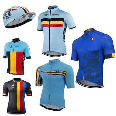 Camiseta de ciclismo del equipo nacional de Bélgica para ho