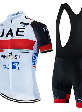 UAE-Conjunto de ropa de ciclismo para hombre, uniforme de bi