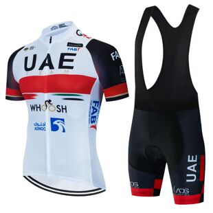 UAE-Conjunto de ropa de ciclismo para hombre, uniforme de bi