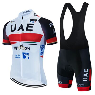 UAE-Conjunto de ropa de ciclismo para hombre, uniforme de bi