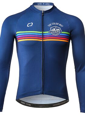 CATENA-Camiseta de manga larga de ciclismo para hombre, cami