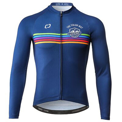 CATENA-Camiseta de manga larga de ciclismo para hombre, cami