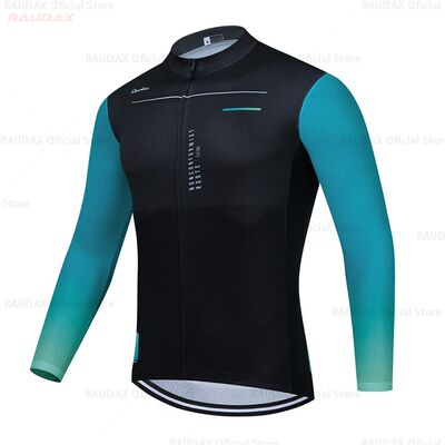 RAUDAX 2021 Mens Long Sleeve Cycling Jersey Mtb Cycling Clot