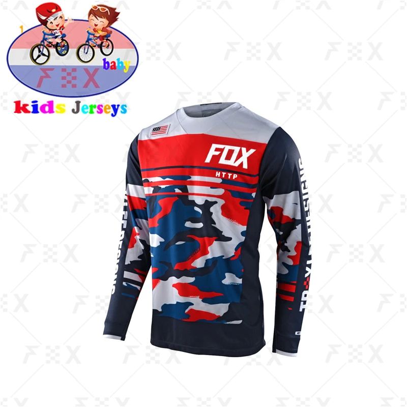 http fox-Camiseta de carreras todoterreno para ni?os, maillo
