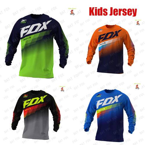 Kids Motocross Downhill Cycling Jersey Off Road Racing T-shi