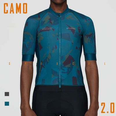 SPEXCEL-maillot de Ciclismo de manga corta para hombre y muj