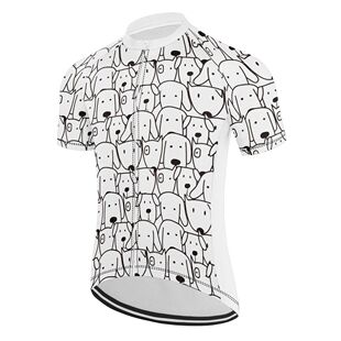 Ropa de ciclismo para hombre, camisa divertida de manga cort