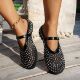 Flats Rhinestone 2025 Women Mesh Breathable Versatile Loafer