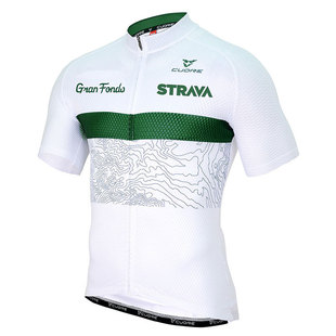 2021 STRAVA Mens short sleeve cycling jerseys Wave point Bik