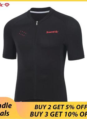 Santic-camisetas de Ciclismo de manga corta para hombre, rop