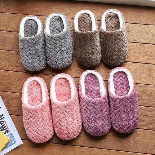 Unisex Fluffy Home Slippers Soft Lightweight Anti Slip Comfo