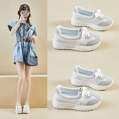 Women Vulcanized Shoes Mesh Casual Women's Flat Shoes Fashio