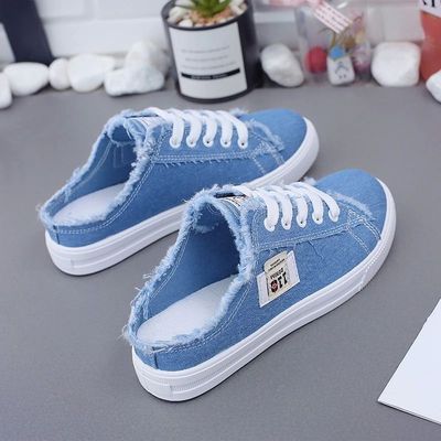 2023 Summer Womens Casual Vulcanize Shoes Canvas White Large
