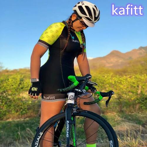 KAFITT traje de Ciclismo de manga corta para mujer, conjunto