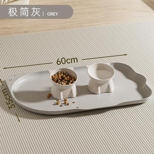 宠物餐垫防水防滑猫咪碗垫猫碗垫子大号餐具垫猫碗餐盘猫垫子用品