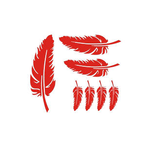 汽车贴纸划痕遮挡遮盖白色羽毛车贴装饰前杠防刮蹭电动车贴花防水