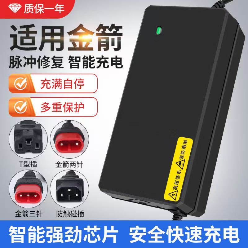 适用金箭冠能电动车充电器48V60V72V电瓶铅酸石墨烯20ah优选