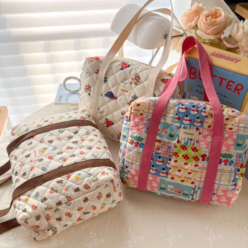 韩版新款网红儿童包可爱碎花女孩斜挎包时尚女童外出大容量小布包