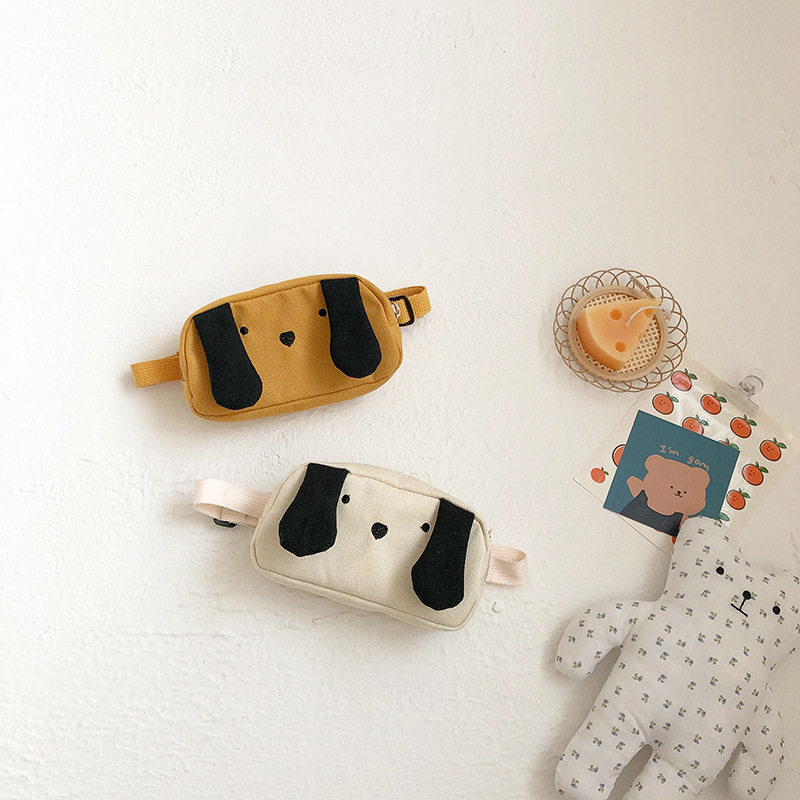 儿童包2026春夏新款韩国小狗胸包帅气小男孩斜挎包宝宝帆布零钱包