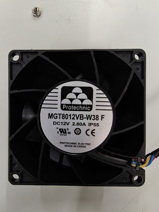 全新MGT8012VB-W38 F 12V 2.80A 8038 8厘米IP68防水工业散热风扇