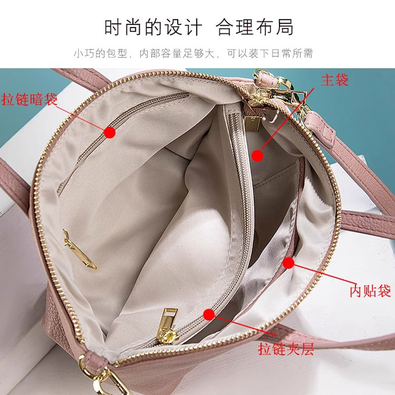 多层饺子包女生软皮小包简约手提单肩包大容量高级感斜挎春夏小包