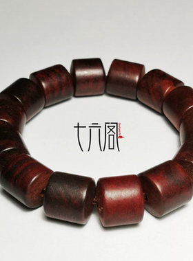 红酸枝木桶珠 隔珠6*6/12*12/14*14mm DIY散珠佛珠配珠隔珠配件