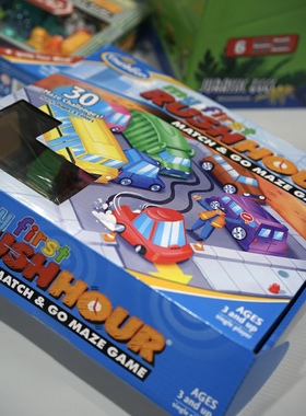 【栗栗巫】thinkfun塞车时间桌游儿童逻辑思维汽车华容道益智玩具