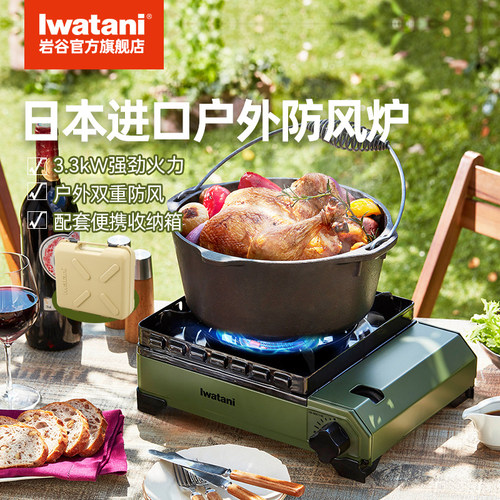 岩谷原装进口户外双重防风炉