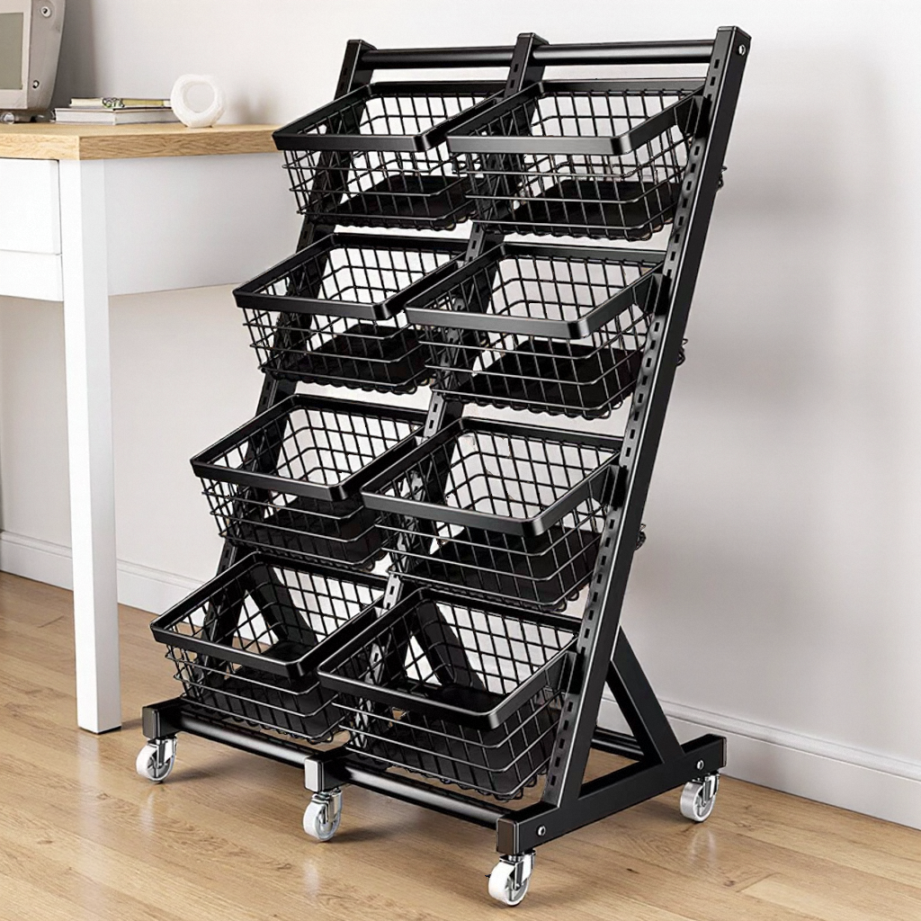 零食整理架客厅小推车多层置物架