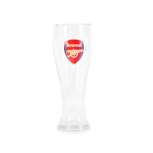 arsenal阿森纳旗舰店官方正品队徽logo透明玻璃扎啤杯大容量560ml