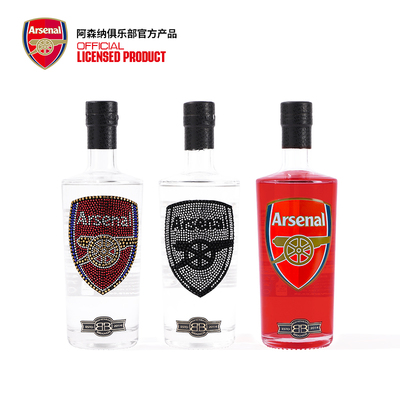 arsenal阿森纳旗舰店英国进口官方正品经典伏特加金酒洋酒700ml