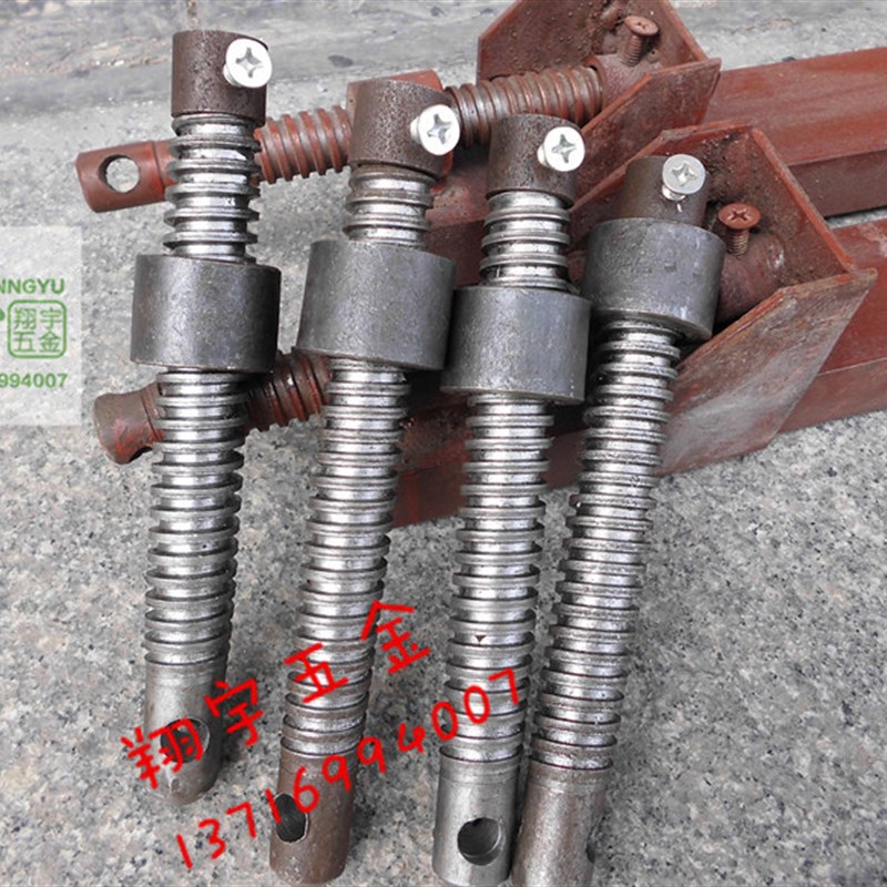 机用螺丝杆 拼板夹焊接螺丝螺母 圆头丝杆 六角头木工拼板架丝杠