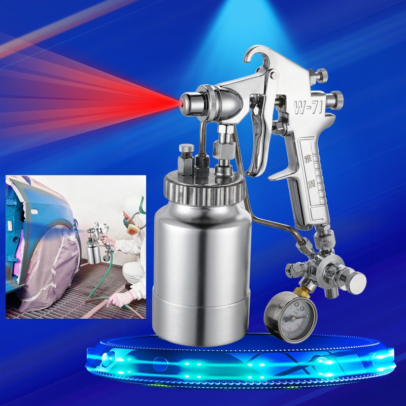 台湾进口W-71N乱丝喷枪 打点云丝气动乳胶漆油漆涂料 喷枪 喷漆枪