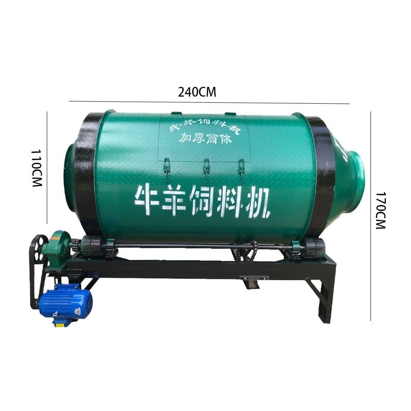 牛羊草饲料搅拌机混合草料搅拌机 大小养殖搅拌罐 卧式拌草机