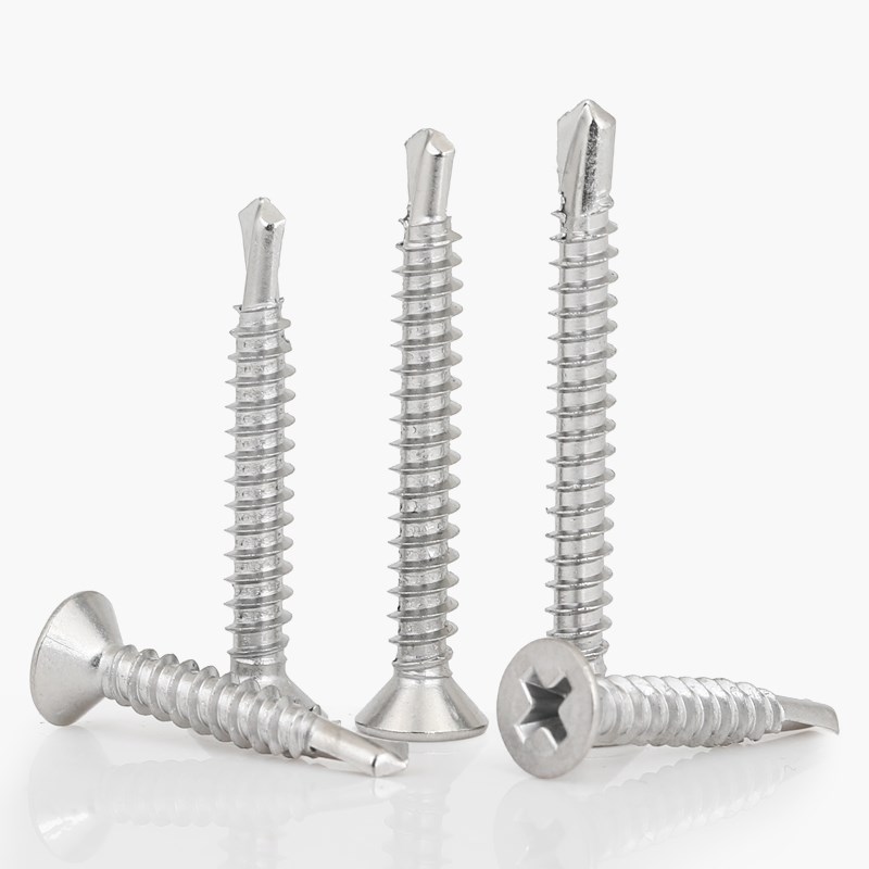 410不锈钢沉头钻尾螺钉平头自攻自钻燕尾彩钢瓦螺丝MM4.2M4.8M5.5