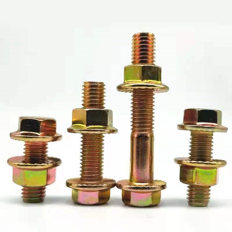 10.9级高强度法兰面螺丝螺母外六角螺栓螺杆套装M6M8M10M12-M20