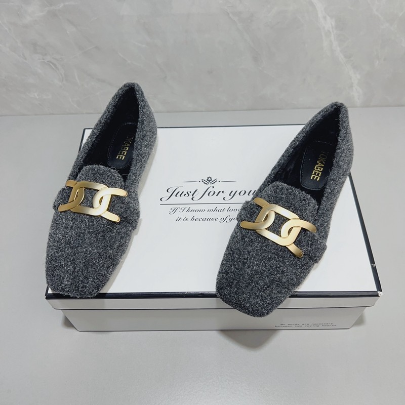 毛毛鞋女外穿2025秋冬新款一脚蹬加绒复古港风豆豆鞋平底保暖棉鞋,女鞋,乐福鞋（豆豆鞋）,淘宝优惠券,粉丝福利购,淘宝优惠卷