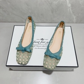 女春夏款 单鞋 2026新款 鞋 温柔网纱方头透气平底配裙子 仙女风凉鞋