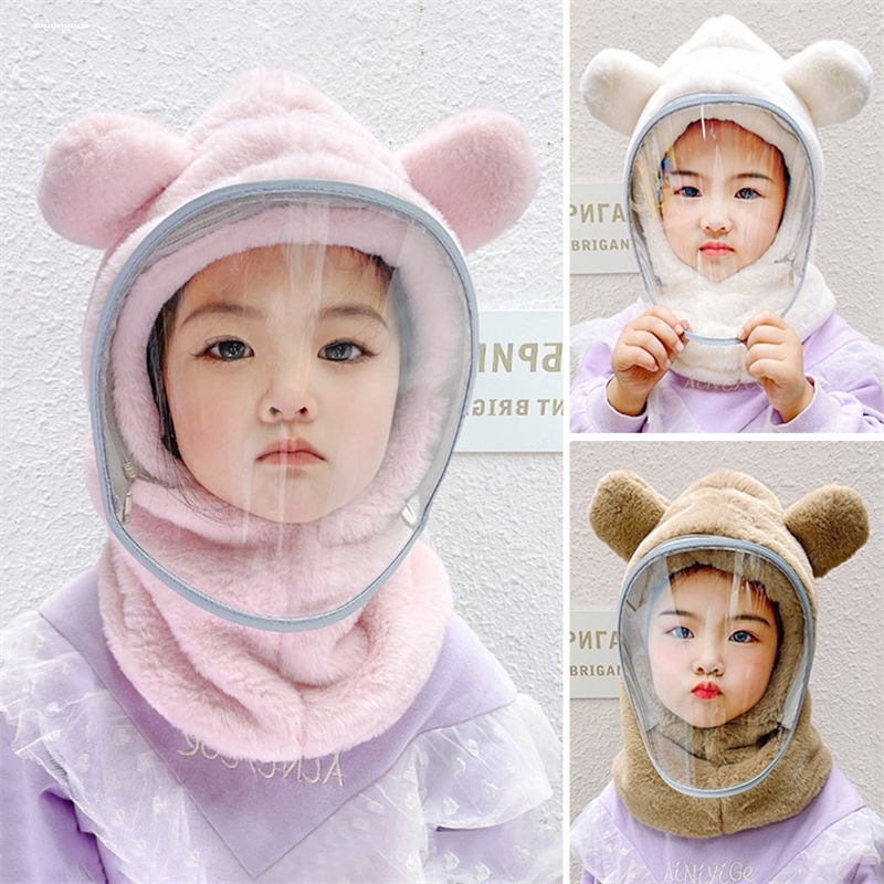 儿童电瓶电动摩托车骑车头罩小孩全脸挡风防风面罩冬季防冻帽头套