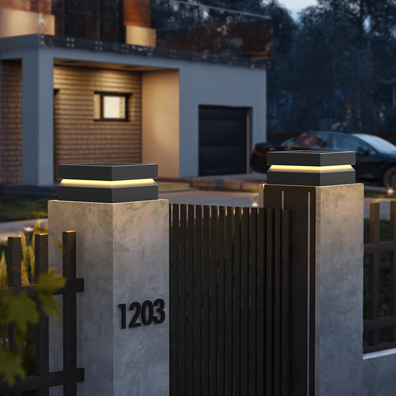 太阳能柱头灯户外防水庭院围墙