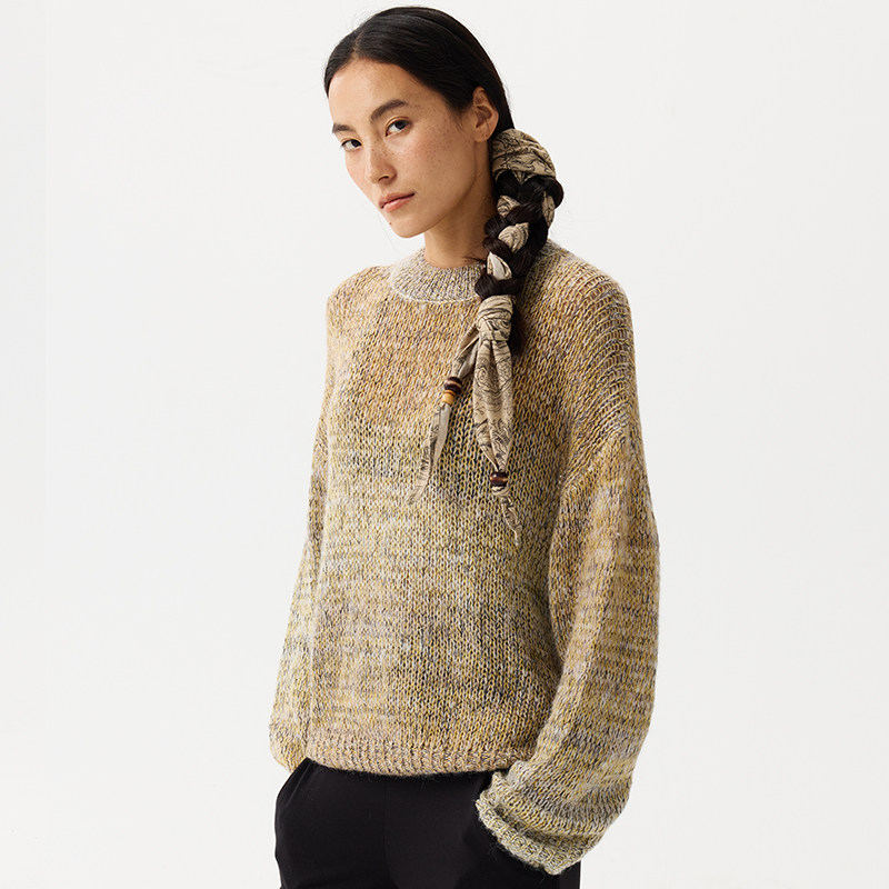 PCLA薄款宽松套头衫毛衣