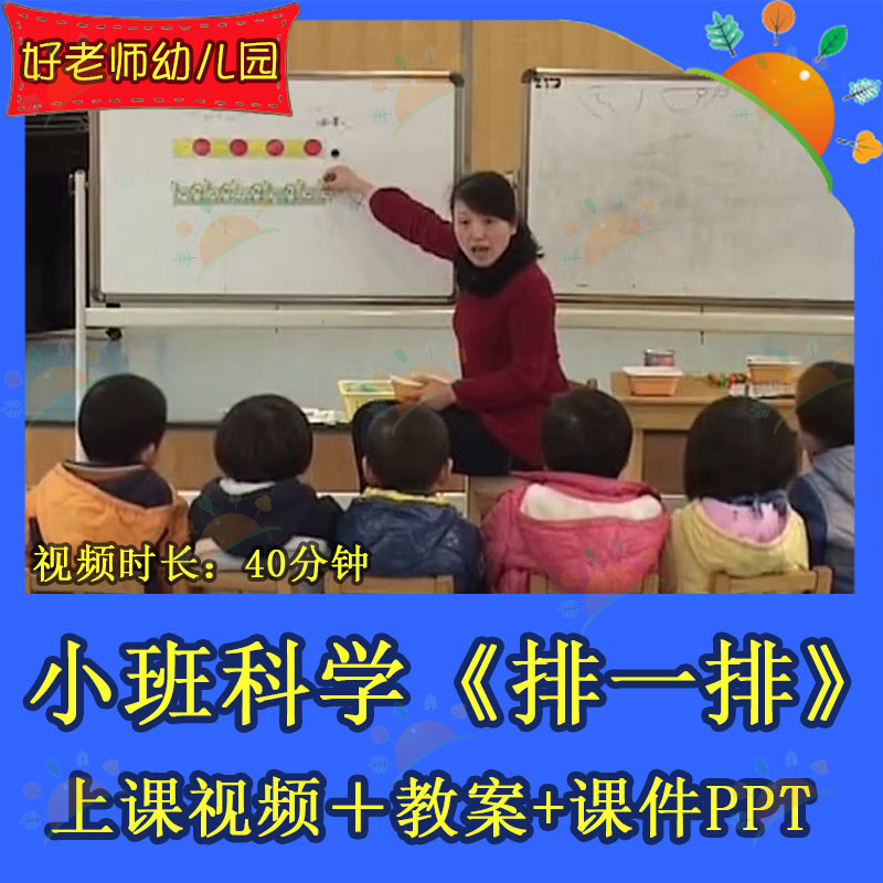 幼儿园优质课小班科学《排一排》好老师公开课示范课