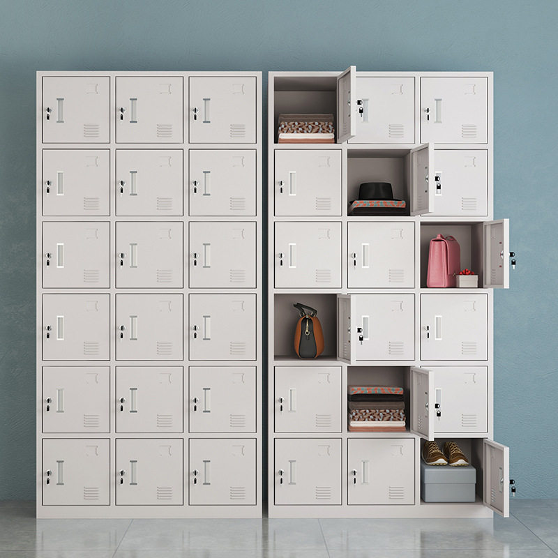 十八门员工更衣柜带锁铁皮存放柜钢制储物柜寄存柜健身房更衣室柜,商业/办公家具,更衣柜,淘宝优惠券,粉丝福利购,淘宝优惠卷