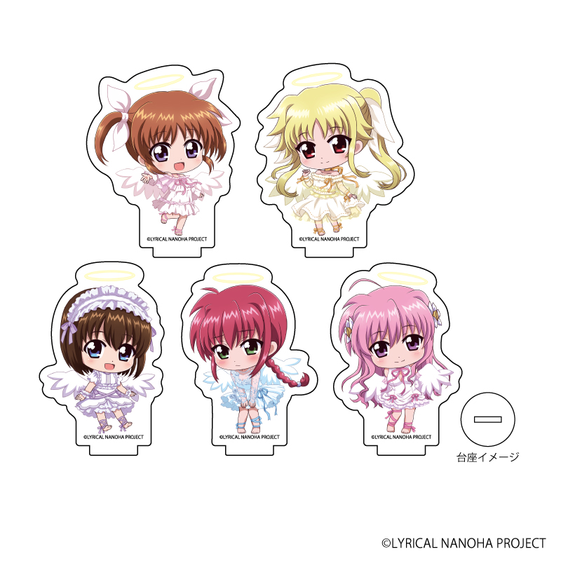 A3魔法少女奈叶系列天使ver.Q版亚克力立牌整盒贩卖全5种