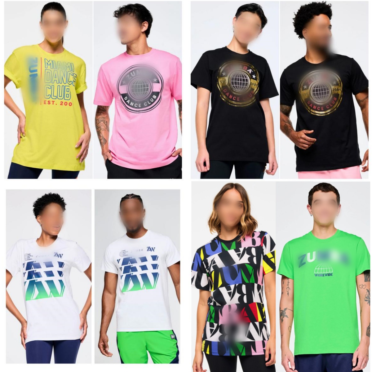 ZW健身服运动服休闲舞蹈短袖男女款上衣 299 274 273 276 283 249