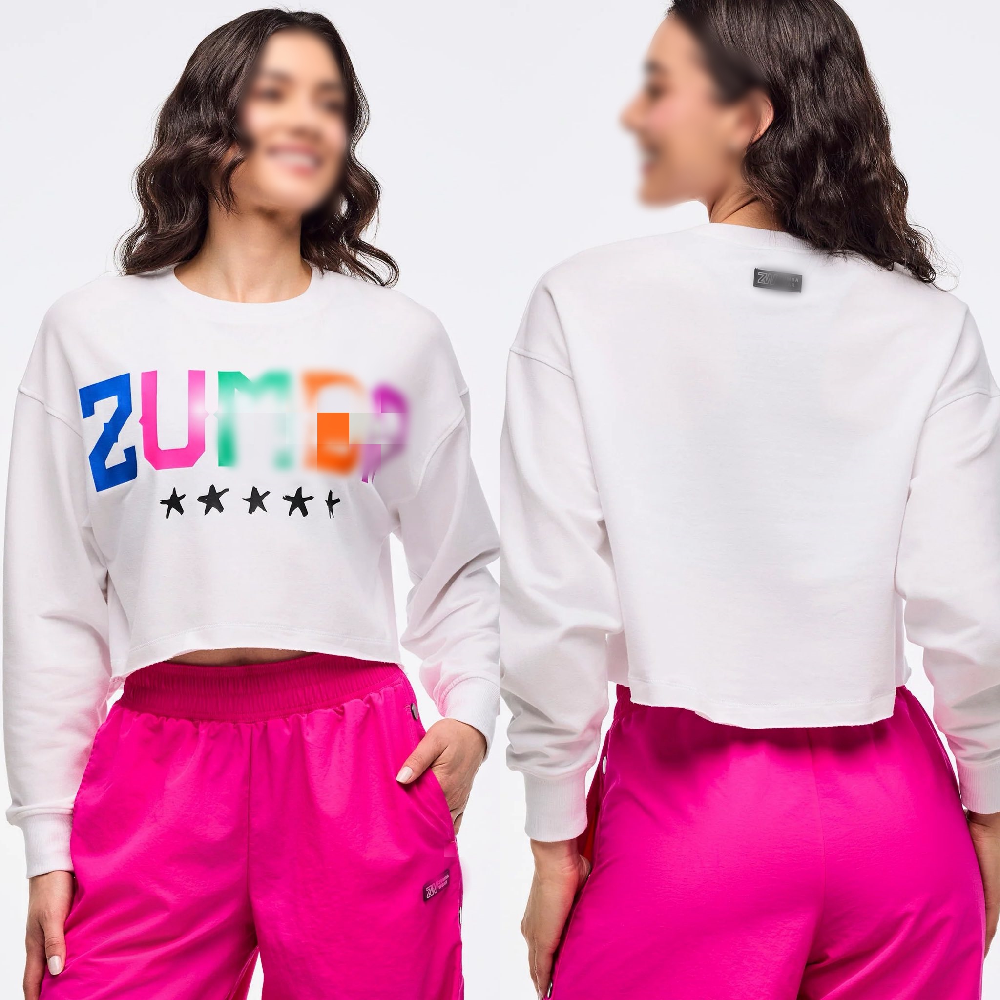 ZW清仓现货健身服运动舞蹈休闲服上衣宽松长袖卫衣纯棉毛圈布1010