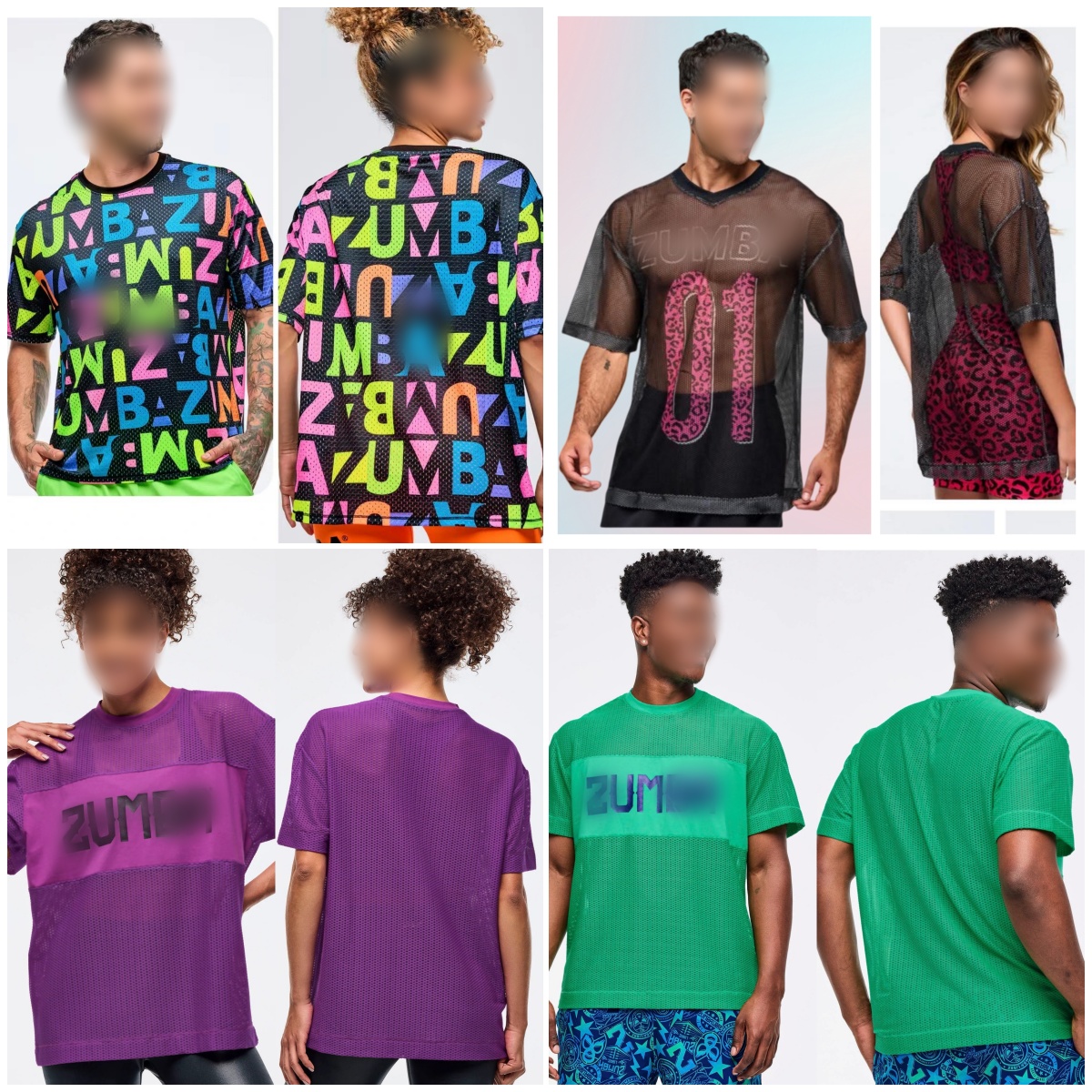 ZW新款现货健身服瑜伽休闲舞蹈服透气网布上衣短袖 953 1258 1137