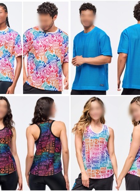 ZW新款健身服瑜伽休闲舞蹈跳操短袖宽松透气T恤  713 945 952 093