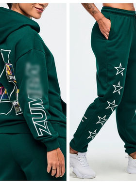 ZW健身休闲运动服绣花棉套装跑步外穿户外套装 1015  670 693 353